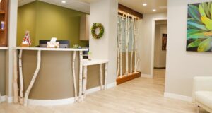 Oasis Eye Face and Skin Clinic front desk .